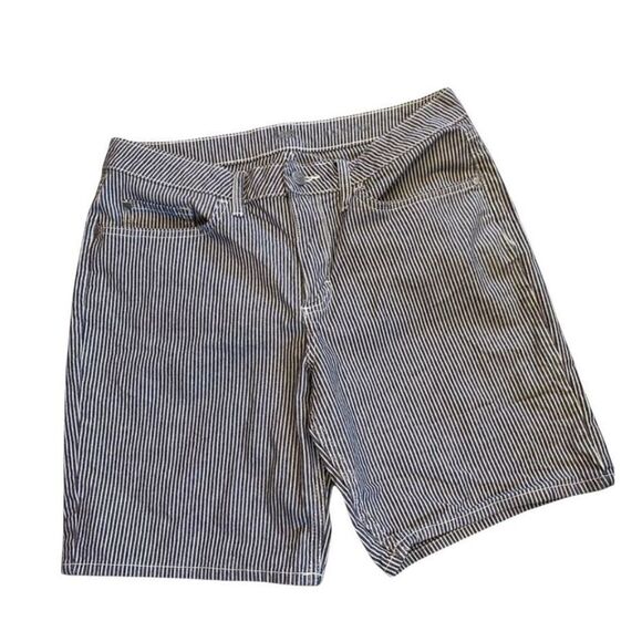 Vintage LEE Riders Engineer Stipe Shorts 12 M - Picture 2 of 10